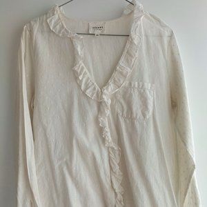 Sezane ruffle shirt size 38FR/6US